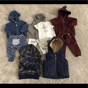 Bundle of Boys Carters Winter Clothing Size 6 Month